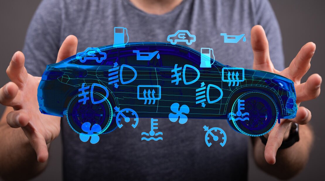 Live-Daten auf Tablet in der Werkstatt