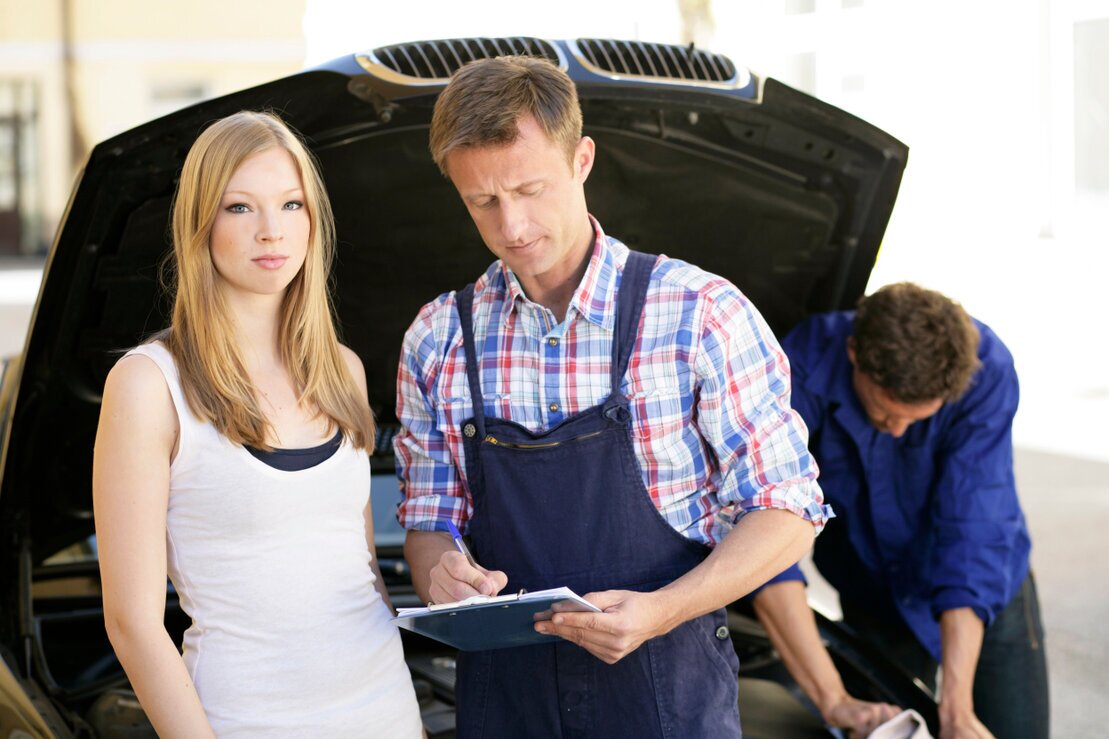 Fahrzeug bei Prüfstelle