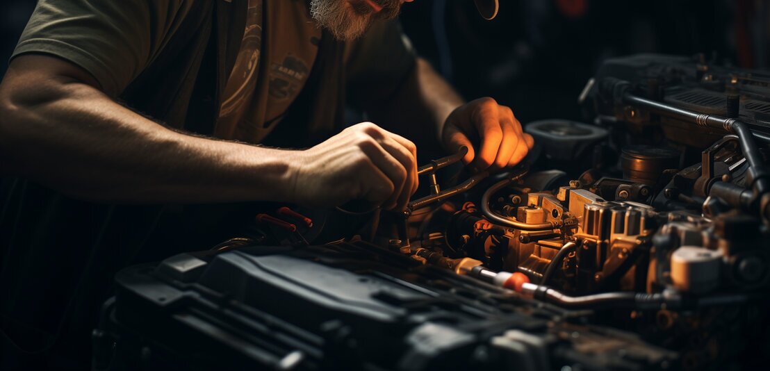 Motorreparatur mit Zahnriemenwechsel